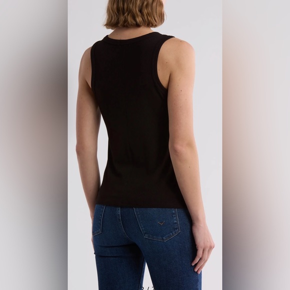 Halogen Fitted Ribbed Tank Top - Picture 2 of 3